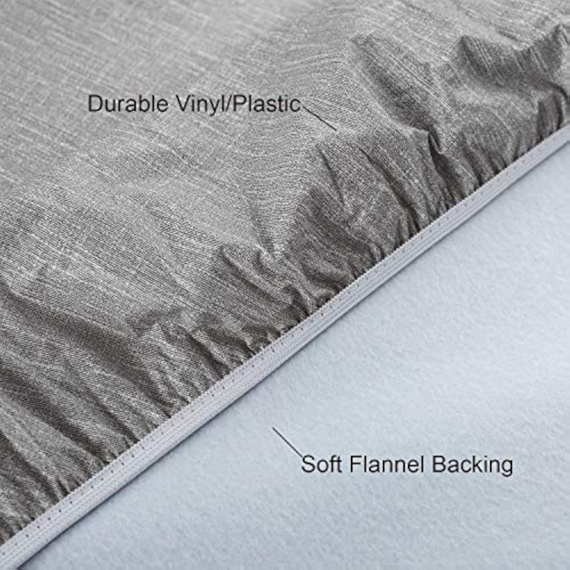 Round Vinyl Tablecloth with Elastic Edge